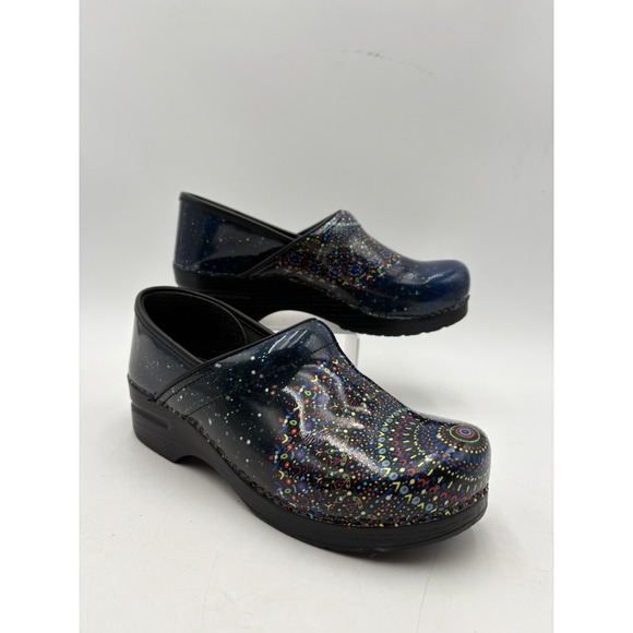 Dansko Shoes - Dansko Professional Galaxy Mandala Patent Clogs Size 40 EU 9.5–10 Women's